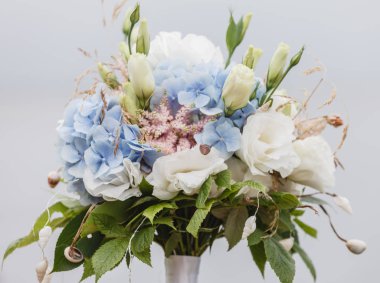 Güzel bir düğün buketi, kapat.