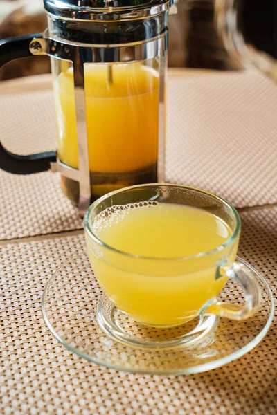 Ginger Tea Honey Turmeric — Stock Photo, Image