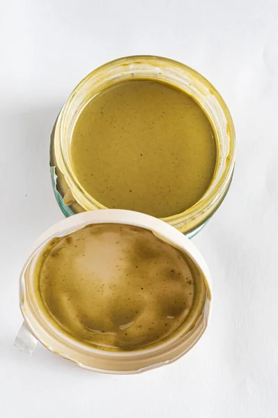 Manteiga Cânhamo Garrafa Close — Fotografia de Stock