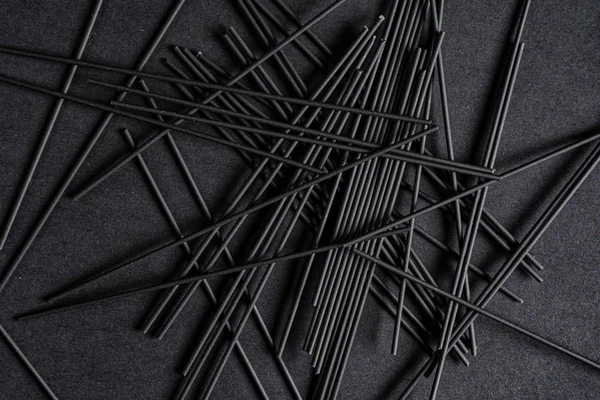 Black Background Black Sticks — 스톡 사진