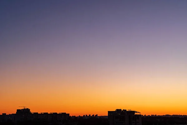 街中の夕日いい夕焼け空 — ストック写真