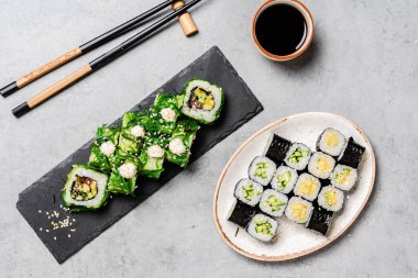 masada suşi, üst görünümü