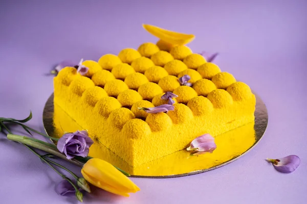 Mousse Cake Voor Vrouwendag — Stockfoto