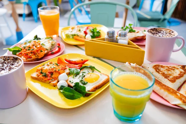 Sabroso Desayuno Cafetería — Foto de Stock