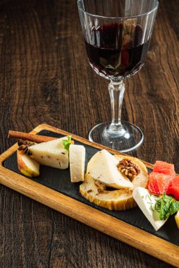 cheese table and red wine