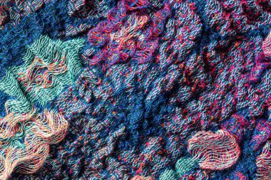 Renkli kumaş dokusu, kumaş arkaplanı