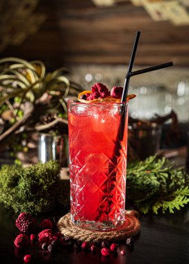 Barda nefis bir kokteyl.