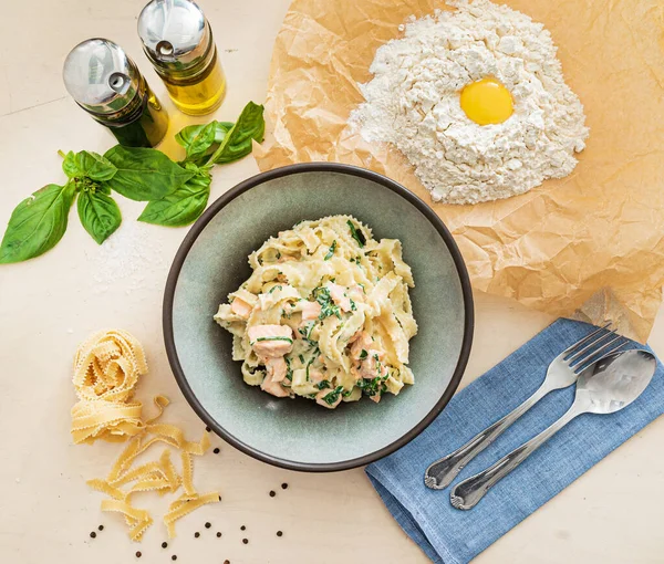 Pasta Fresca Nel Ristorante Italiano — Foto Stock