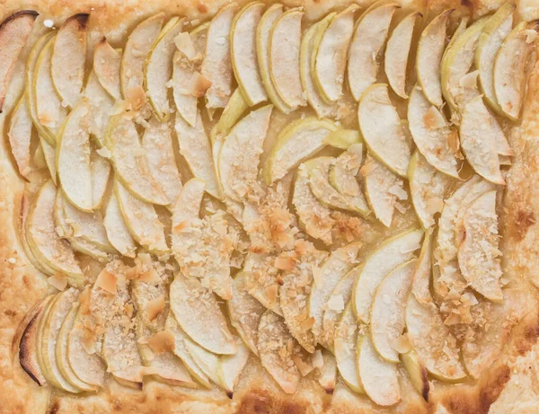 Tarte Aux Pommes Sur Table — Photo