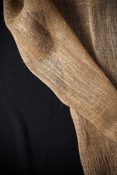 Natural Sackcloth Textured Background — Stock Photo, Image