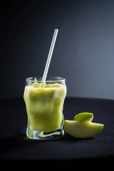 Maçã Verde Suco Espinafre — Fotografia de Stock