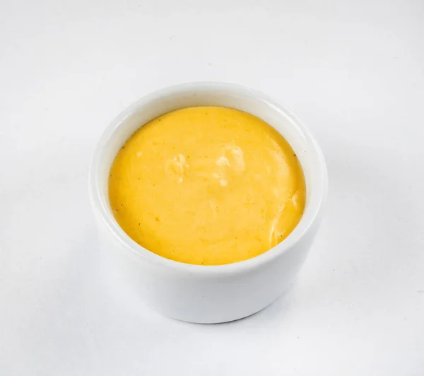 Saus Mustard Dalam Mangkuk — Stok Foto