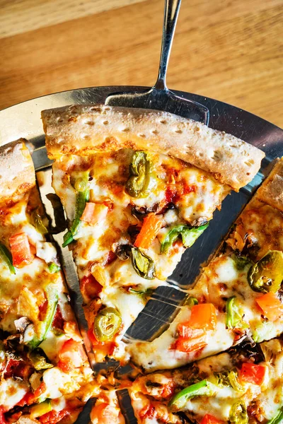 Tasty Italian Pizza Vegetables — Stock Photo, Image