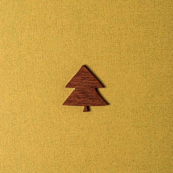 Weihnachtsbaum Aus Holz Ansicht Von Oben — Stockfoto