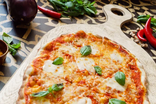 Sabrosa Pizza Cerca — Foto de Stock