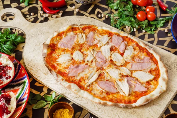 Sabrosa Pizza Cerca — Foto de Stock