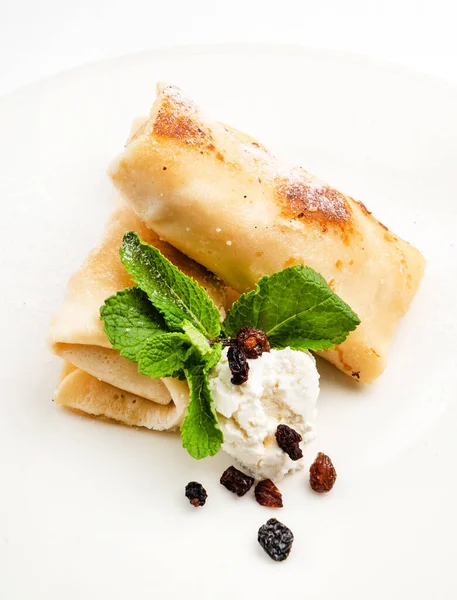 Frittelle Con Ricotta Uvetta — Foto Stock