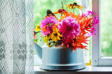 Sonbahar buketi, kapat.