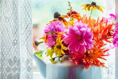 Sonbahar buketi, kapat.