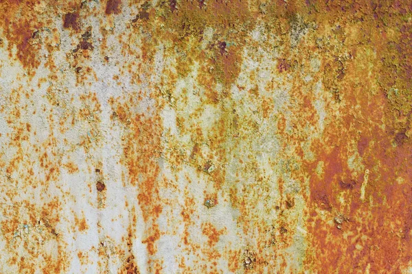 Mehrfarbiger Hintergrund Rostige Metalloberfläche Mit Abblätternder Und Rissiger Textur — Stockfoto