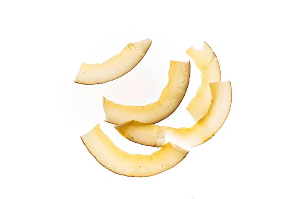 Fruit Chips Witte Achtergrond — Stockfoto