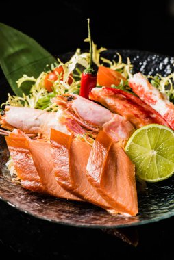 Tütsülenmiş balık, kapat.