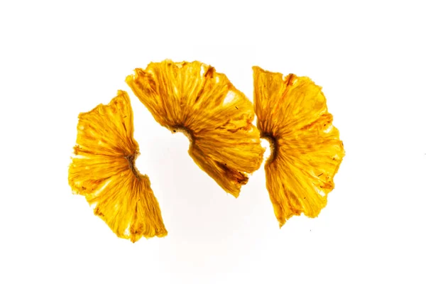 Fruit Chips Witte Achtergrond — Stockfoto