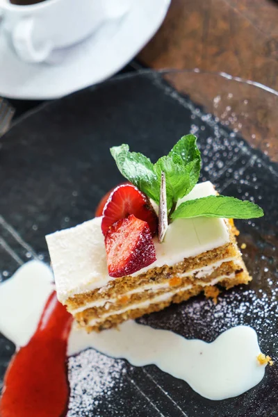 Gâteau Aux Carottes Gros Plan — Photo