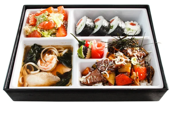 Lunch Box Bento Zbliżenie — Zdjęcie stockowe