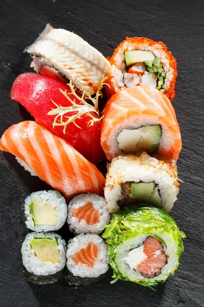 Savoureux Sushi Gros Plan Gros Plan — Photo