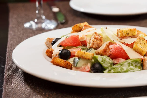 Ceasar Salad Close — Stock Photo, Image