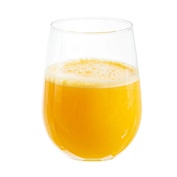 Färsk Apelsinjuice Vitt — Stockfoto