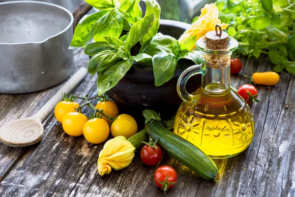 Mediterranean food ingredients — Stock Photo, Image