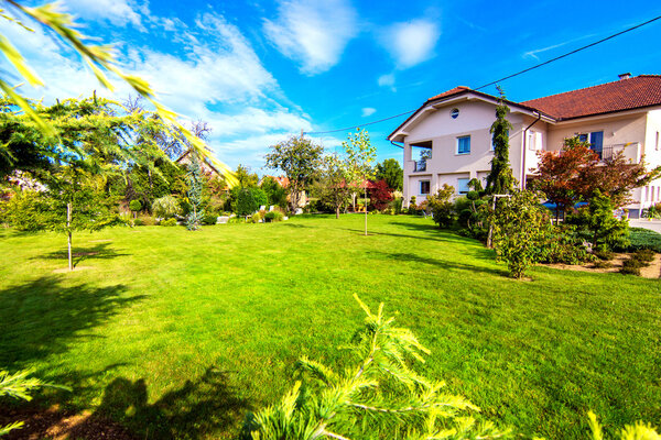 Beautiful Garden under beautiful sky