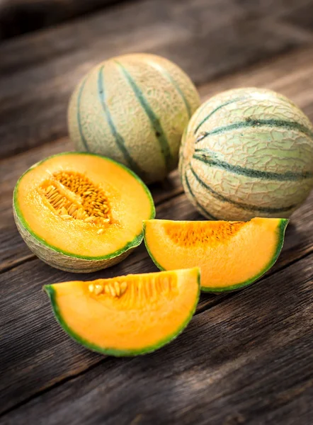 Fresh ripe melons — Stock Photo, Image