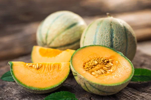 Fresh ripe melons — Stock Photo, Image