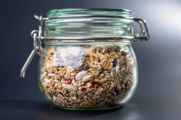 Granola with nuts and seeds — Stock Photo, Image