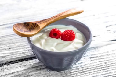 Schale mit griechischen Joghurt 