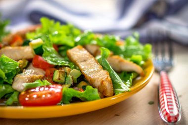 Sebzeli tavuk salatası 