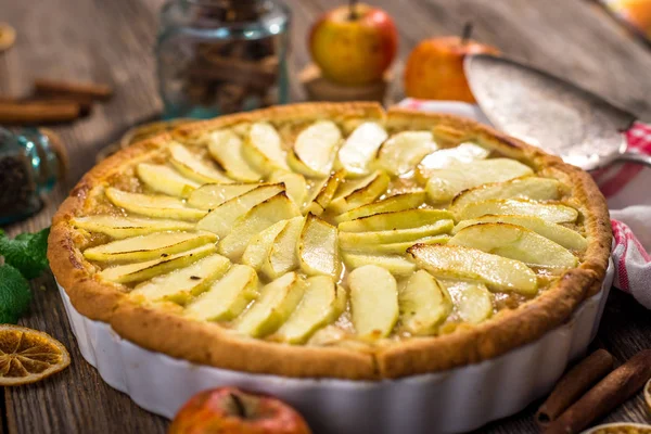 Torta de maçã caseira — Fotografia de Stock