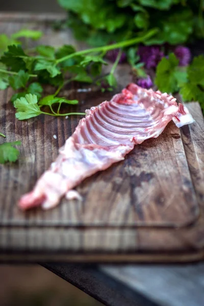 Raw fresh rabbit meat — Stock Photo, Image