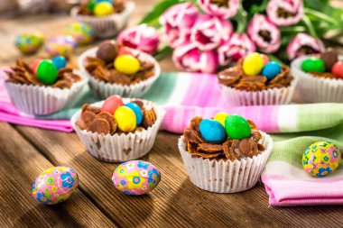 Lezzetli çikolata Paskalya tatlılar