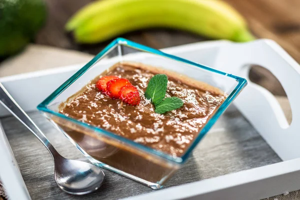 Vegan avocado  pudding — Stock Photo, Image