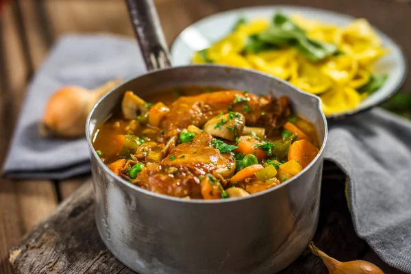 Homemade stew with meat — Stock Photo, Image