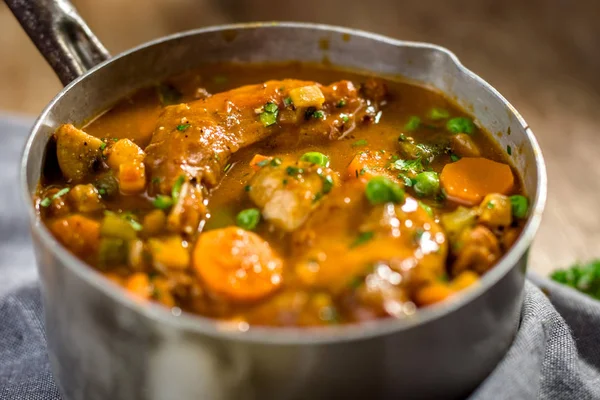 Guisado caseiro com carne — Fotografia de Stock