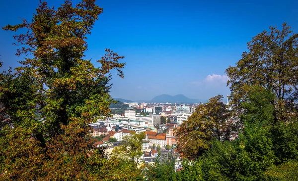 Romantikus Ljubljana városközpont — Stock Fotó