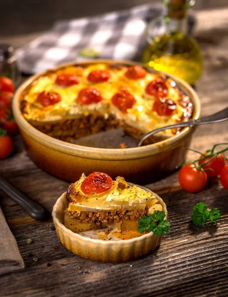 Moussaka - a traditional Balkan specialty — Stock Photo, Image