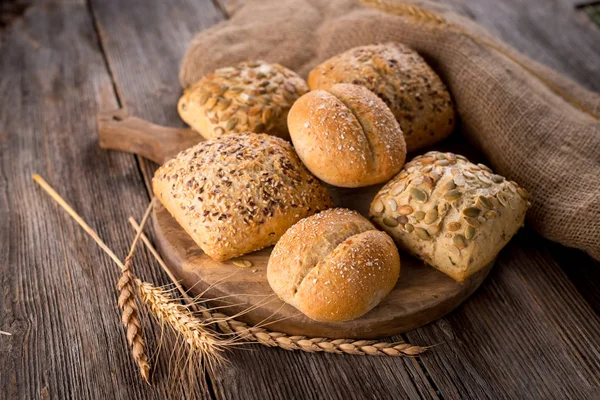 Various types of bread — Stock Photo, Image