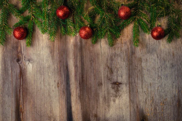 Natale vintage sfondo in legno — Foto Stock