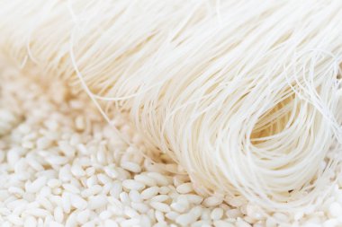 Asya pirinç noodle, görünümü kapatın